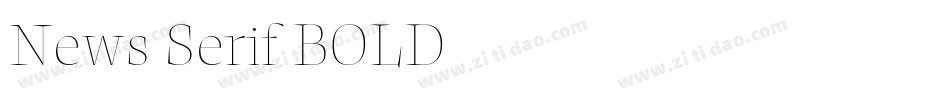 News Serif BOLD字体转换